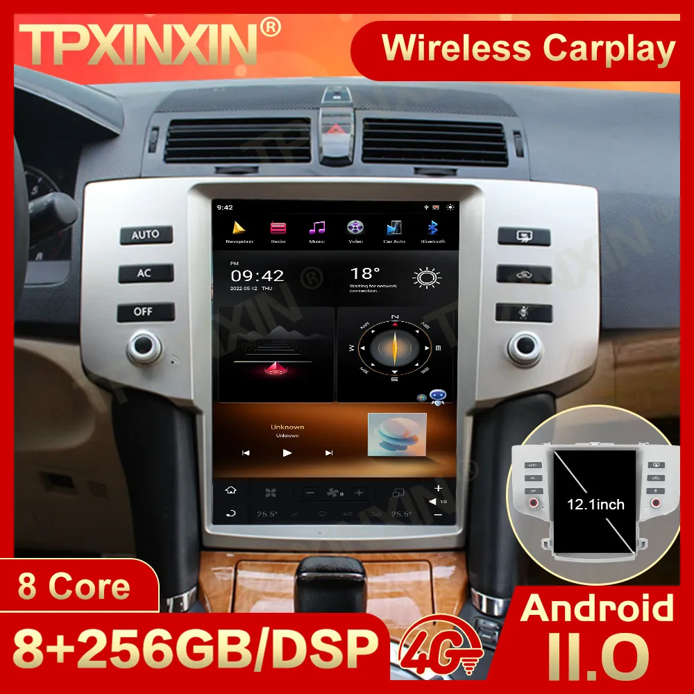 

8 Core Android 11 Tesl- Screen Radio Receiver For Toyota Reiz 2005 2006 2007 2008 2009 GPS Navi Multimedia Player IPS Head unit