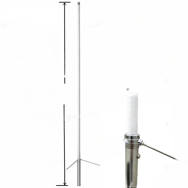 

For High Gain 6/8dBi 2.5m Dual Frequency Fiberglass Antenna 144 430 Mhz VHF UHF Base Station Antenna X200 X50 X30