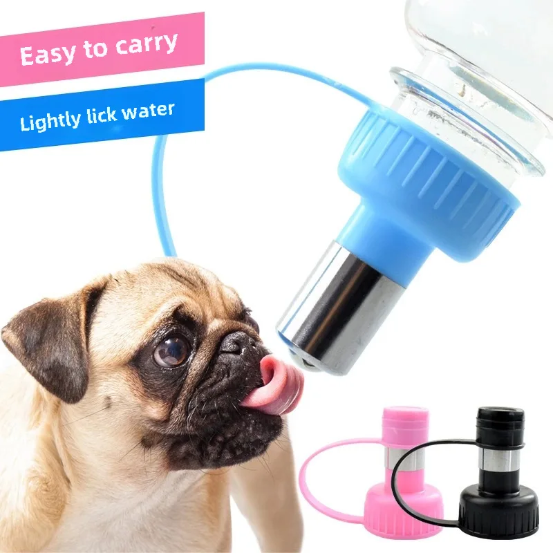 Water Faucet Minipet Fountain Dogs and Cats Portable out Travel Outdoor Kettle with Hook Can Be Connected to Bottle