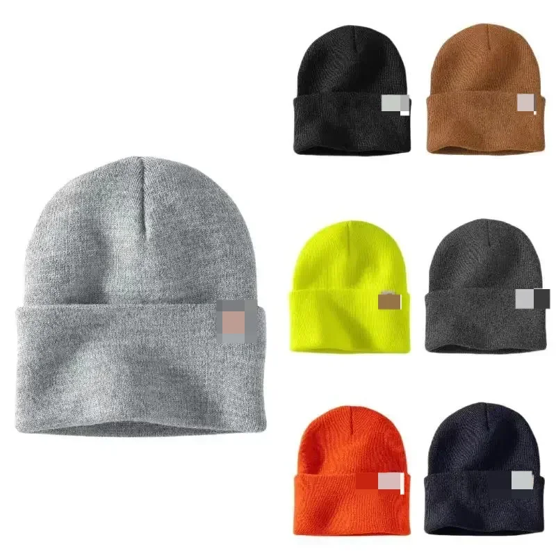 Carhartt Solid Color Versatile Autumn/Winter Knit Cap European Style Workwear For Men And Women Trendy Brand Cold Cap Double Lay