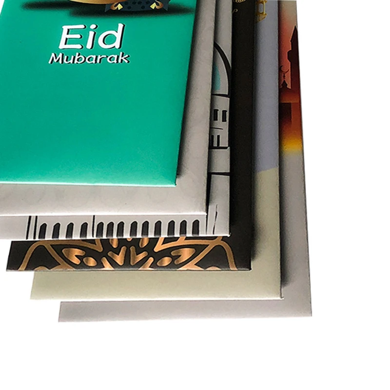 Conjunto de Envelope para EID, Bênção EID, Verde e Vermelho, 6PCs