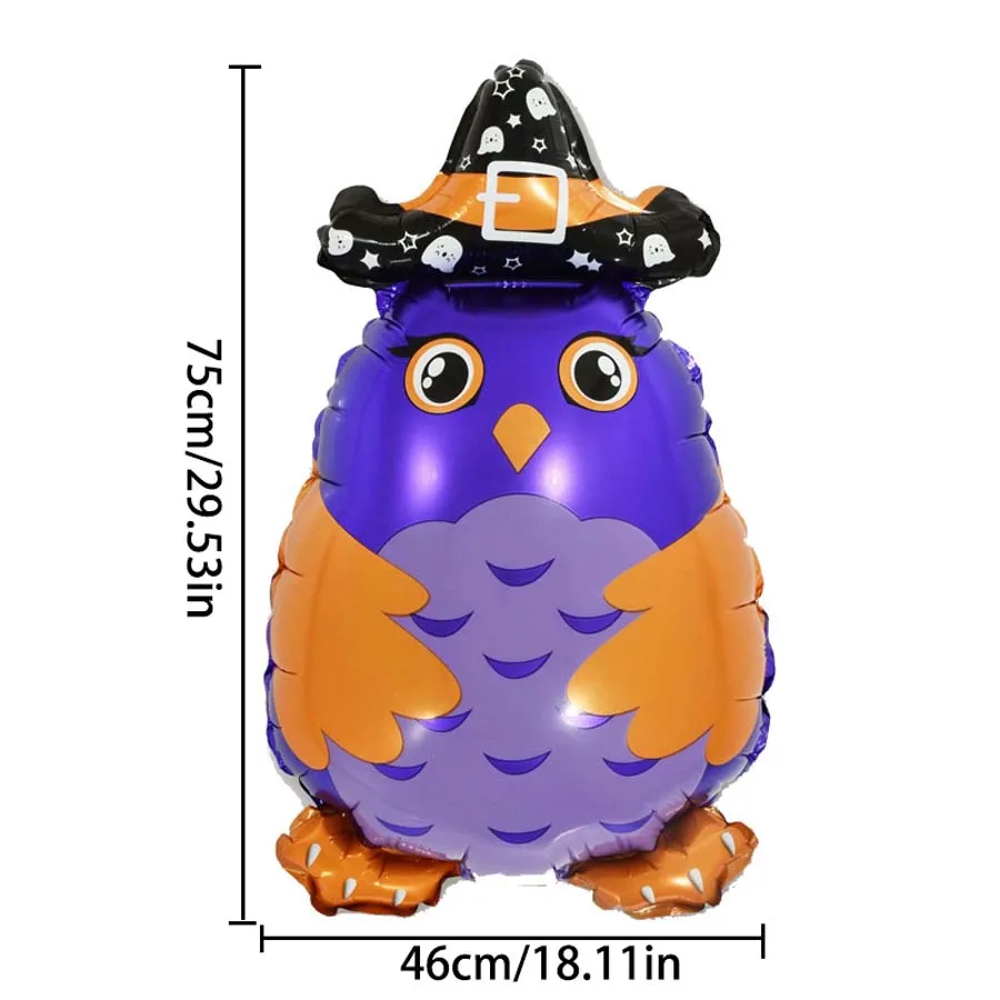 1 قطعة هالوين اليقطين القلعة الهيكل العظمي موضوع الدائمة الألومنيوم فيلم بالون شبح مهرجان الاحتفال الديكور لوازم الحفلات #5