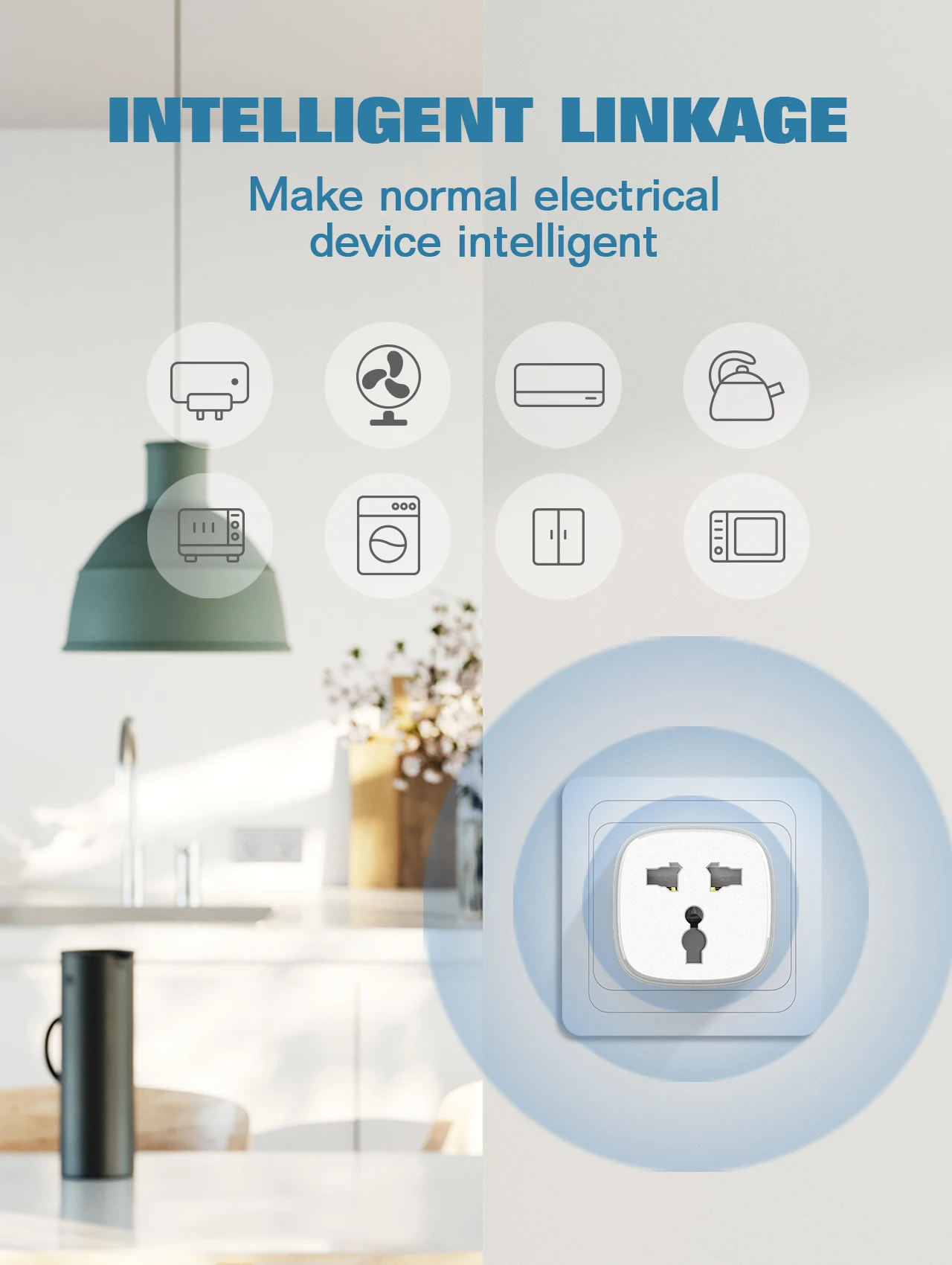 LDNIO Wifi Smart Universal power Socket With Button Control International Single Power Plug Wall Outlet Sockets Home Office