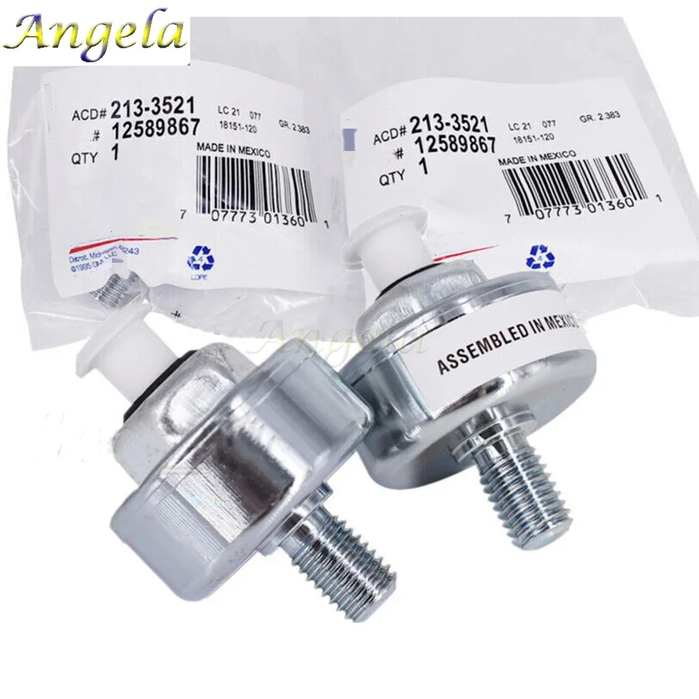 2 Pieces New Knock Sensor For Chev-y Silverado Express GM-C 12589867 OEM 213-3521