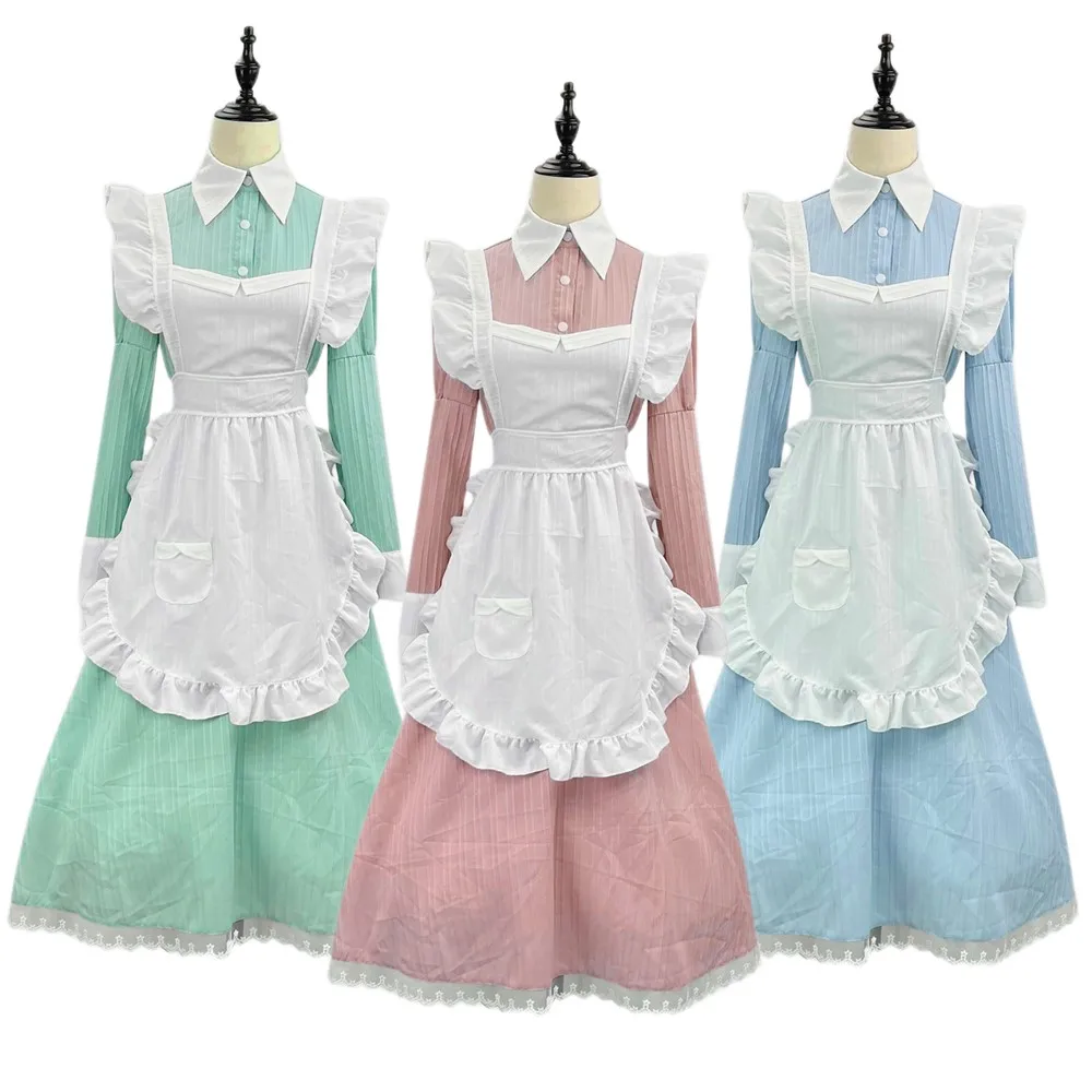 Woman Amine Colonial Costume Sweet Japanese Lolita Maid Party Dress Halloween Carnival Cosplay Dress Plus Size