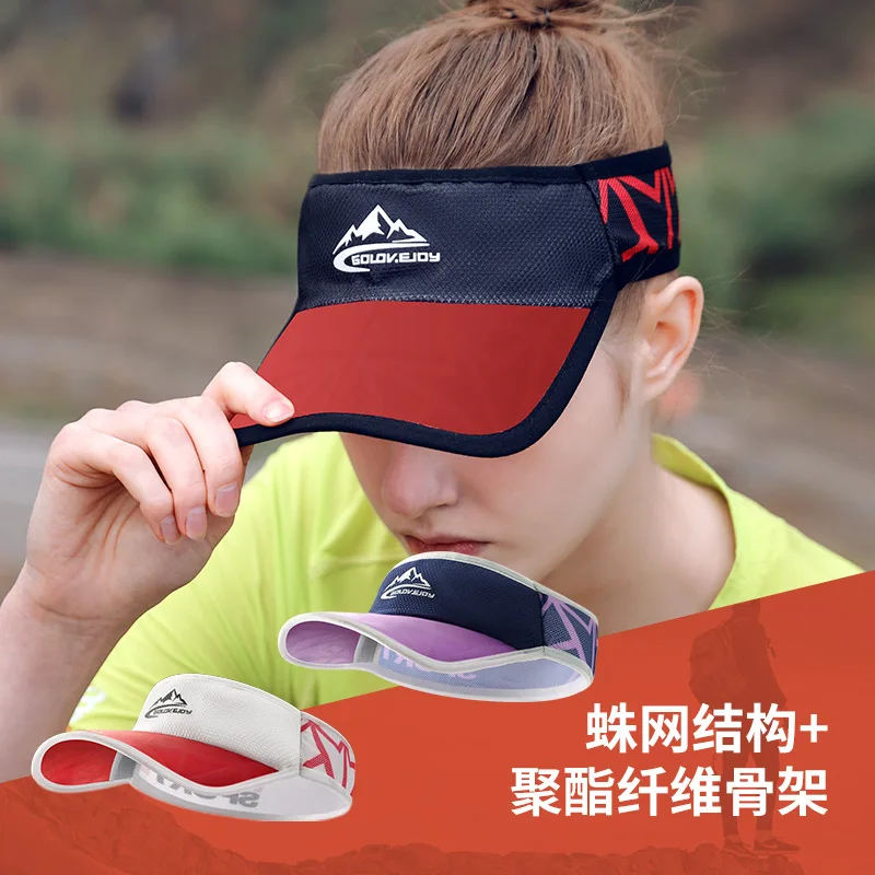 REXCHI Sunshade Open Top caps For Man Women Breathable Quick Drying Duck Tongue Hat Outdoor Sun Hat Running Sports Hat XMZ280