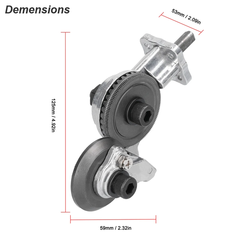 Electric Drill Shear Plate Cutter Attachment Metal Knife Copper Sheet Cut Tool Power Nibbler Punch Scissors Converter Adapter
