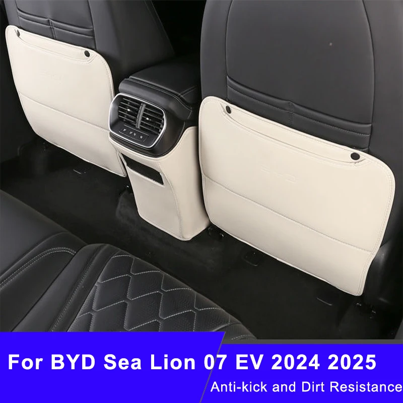 

Car Seat Back Pad Anti-Kick Armrest Box Protector Cover for BYD Sea Lion 07 EV 2024 2025 Anti-Dirty Mat Auto Accessories