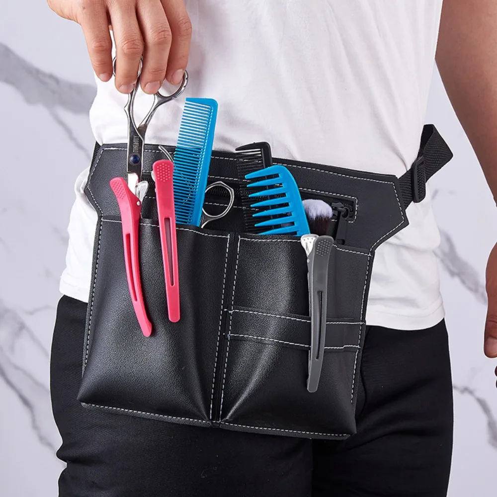 Cabeleireiro Cabelo Scissor Bag, Pacote de cintura, Cinto, Armazenamento Sacos, Clipes, Caso Comb, Tongs impermeável, coldre sacos, Holder Tool, ao ar livre