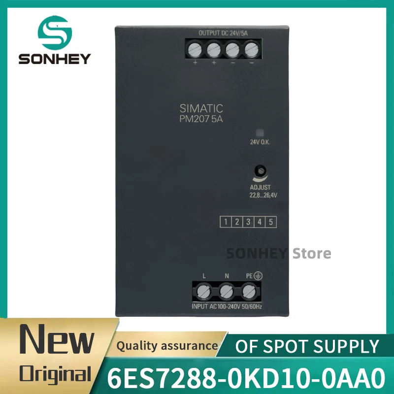جديد وأصلي SIMATIC S7-200 مصدر طاقة ثابت ذكي الإخراج: 24 فولت / 10 أمبير تيار مستمر 6ES7288-0KD10-0AA0 6ES72880KD100AA0 #1