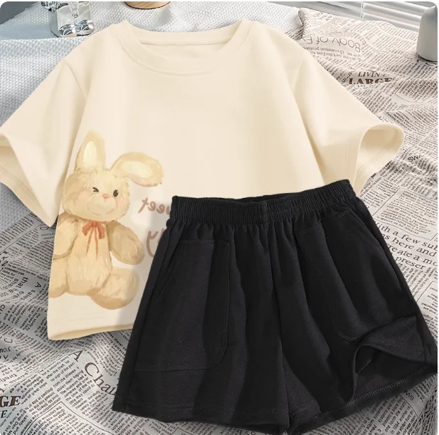 

Men's Suit Summer Thin Sports Suit 2025 New Cotton Short-sleeved Shorts Casual Fashion Two-piece Summer Suit