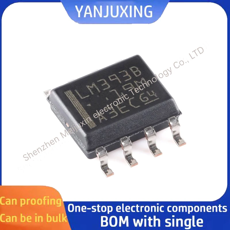 10pcs/lot LM393BIDR LM393B SOIC-8 Dual comparator chip