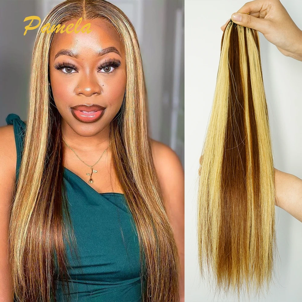 

Выделите 4/27, цветные перья, вязанные крючком, человеческие волосы, прямые девственные волосы, предварительно разделенные крючком пучки без узлов для женщин