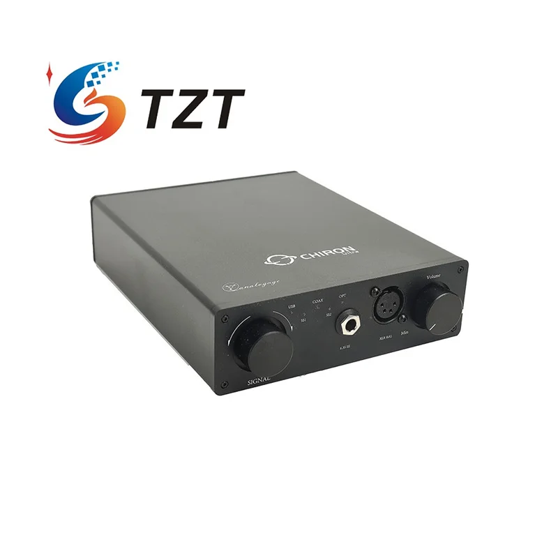 TZT Analogage Ultra Decoder and Headphone Amplifier Fully Balanced AK4493SEQ + TPA6120A2 Core Support 32Bit/384kHz Audio