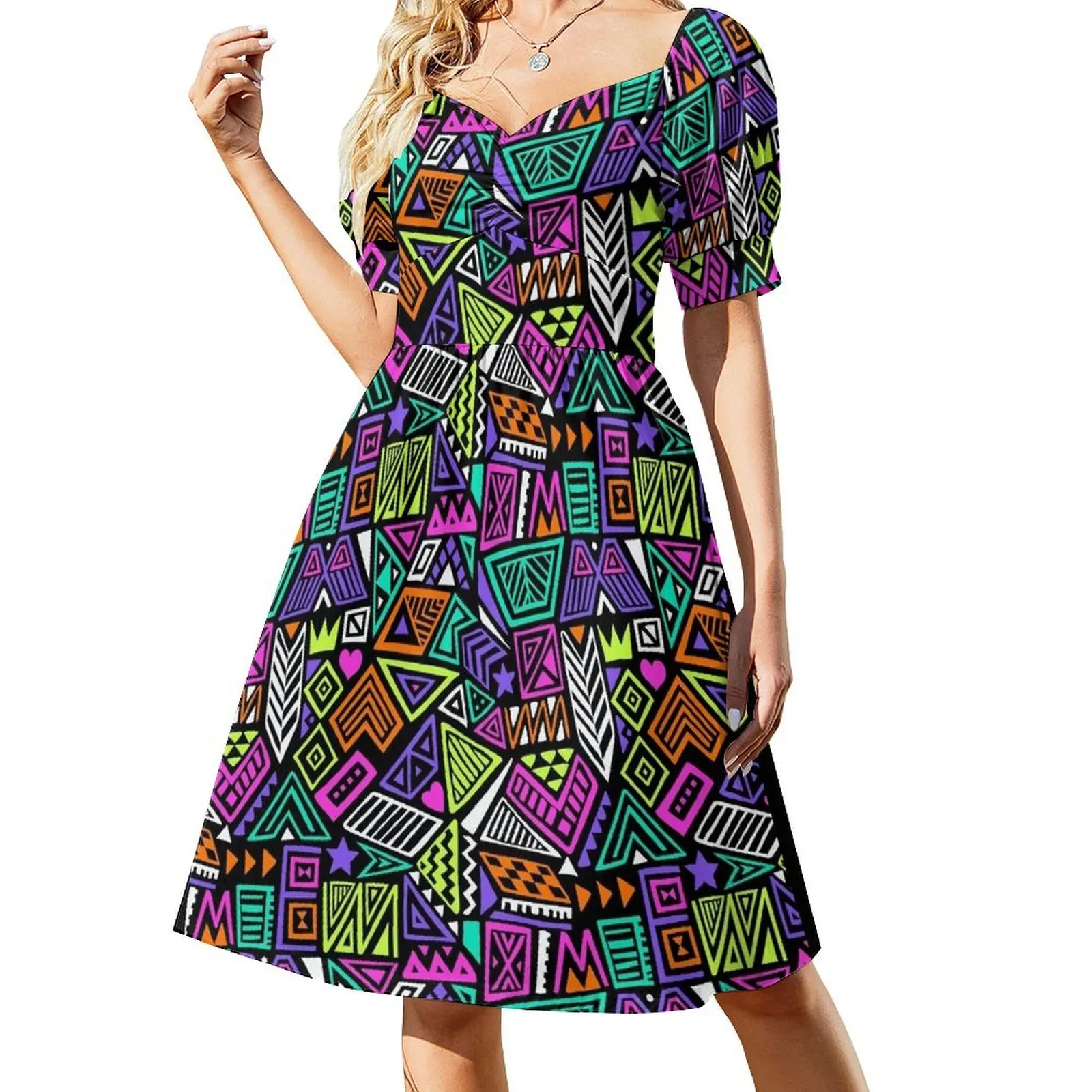 

90s Fashion Short Sleeved Dress women clothes dresses for women Dress