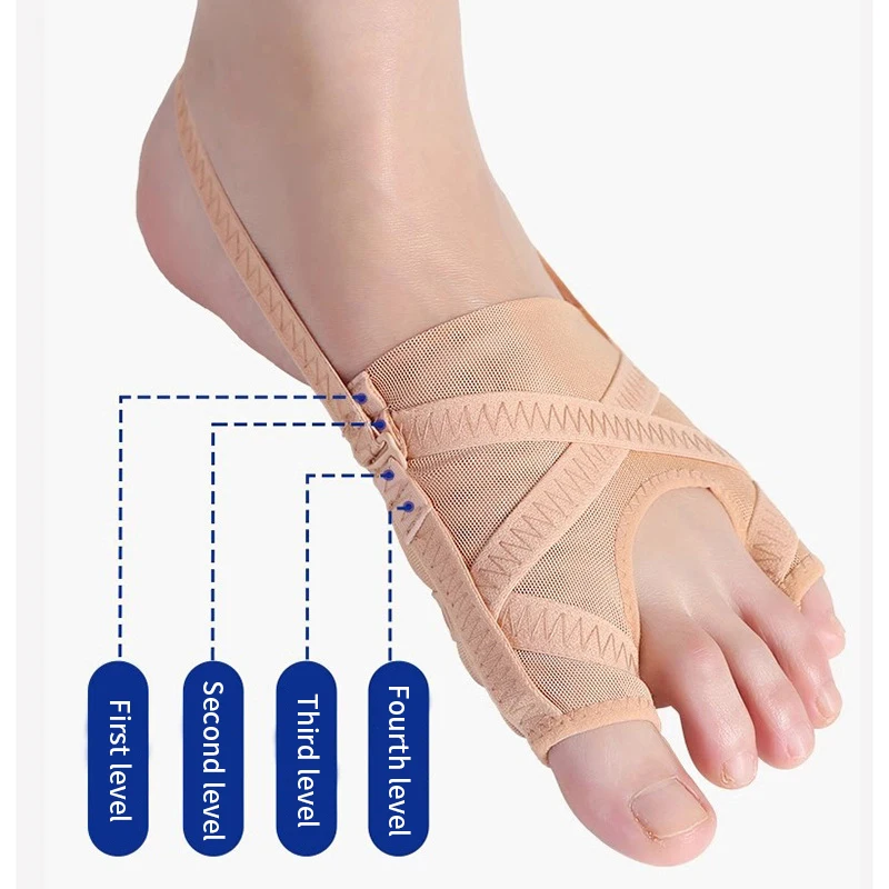 1 Pair Adjustable Thin Corrector Bunion Corrector Mesh Model Double Toe Splitter Correcting Bunion Breathable Corrector