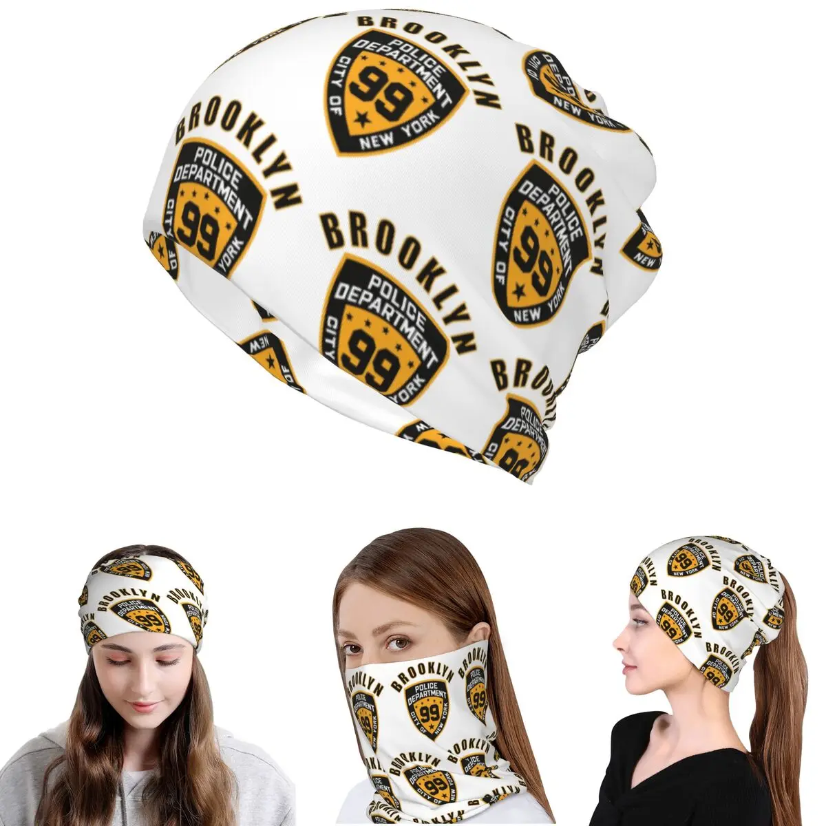 

Brooklyn Nine Nine - 99th Precinct Mug Bandana Neck Cover Magic Scarf Multifunction Headwear Beanies Hat Unisex Adult Windproof