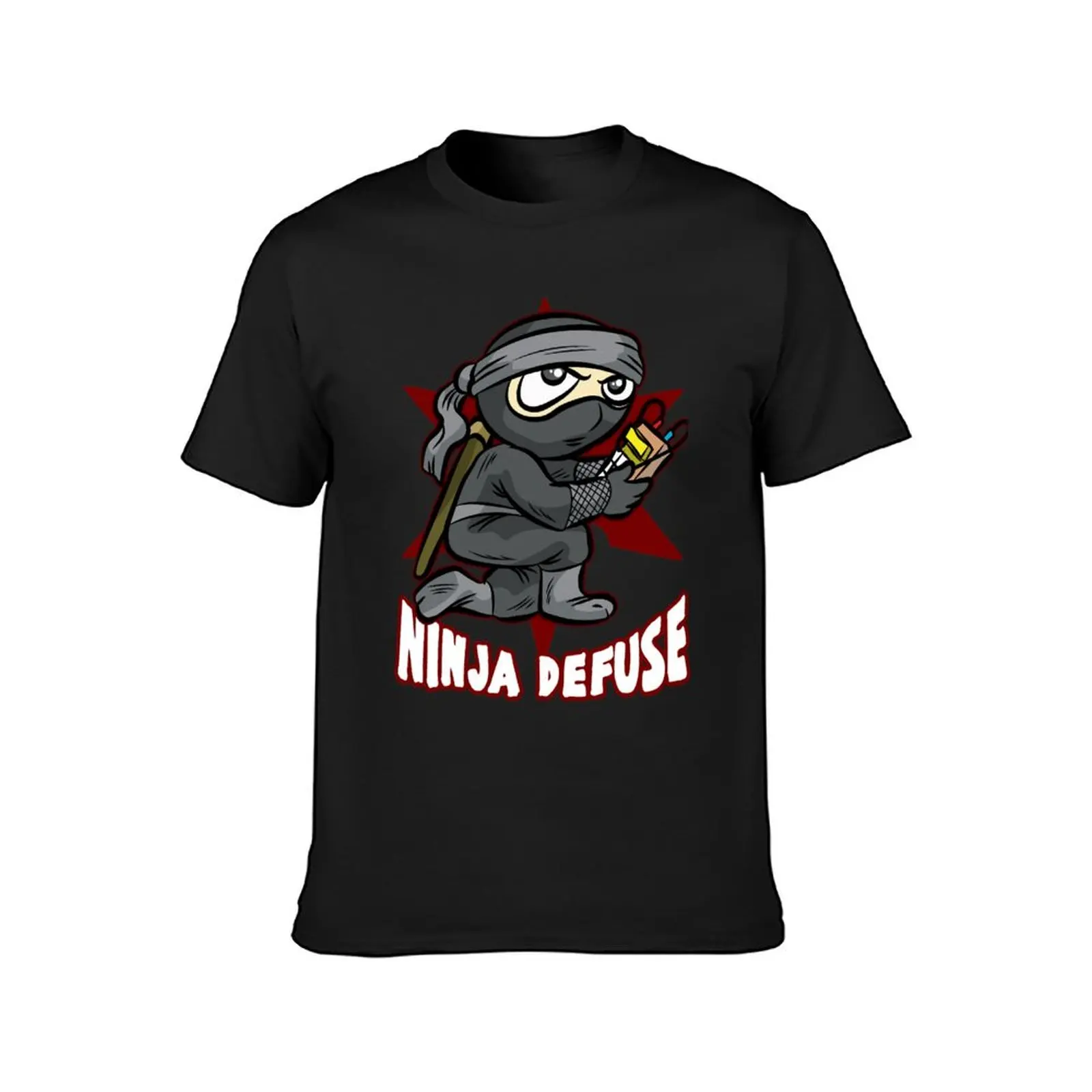 NINJA DEFUSE-T-shirt Pro Gamer, Roupa Masculina, Tops de Verão, Gaming Bomb, CS, Go Commander, Tamanhos Plus