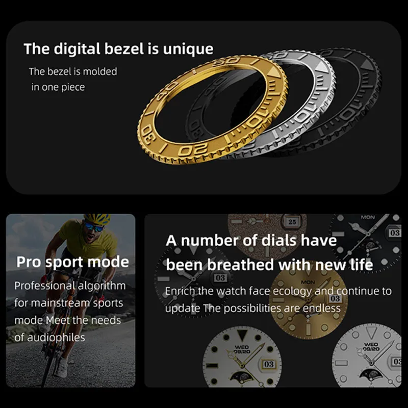 Luxury Smartwatch for Men with AMOLED Screen