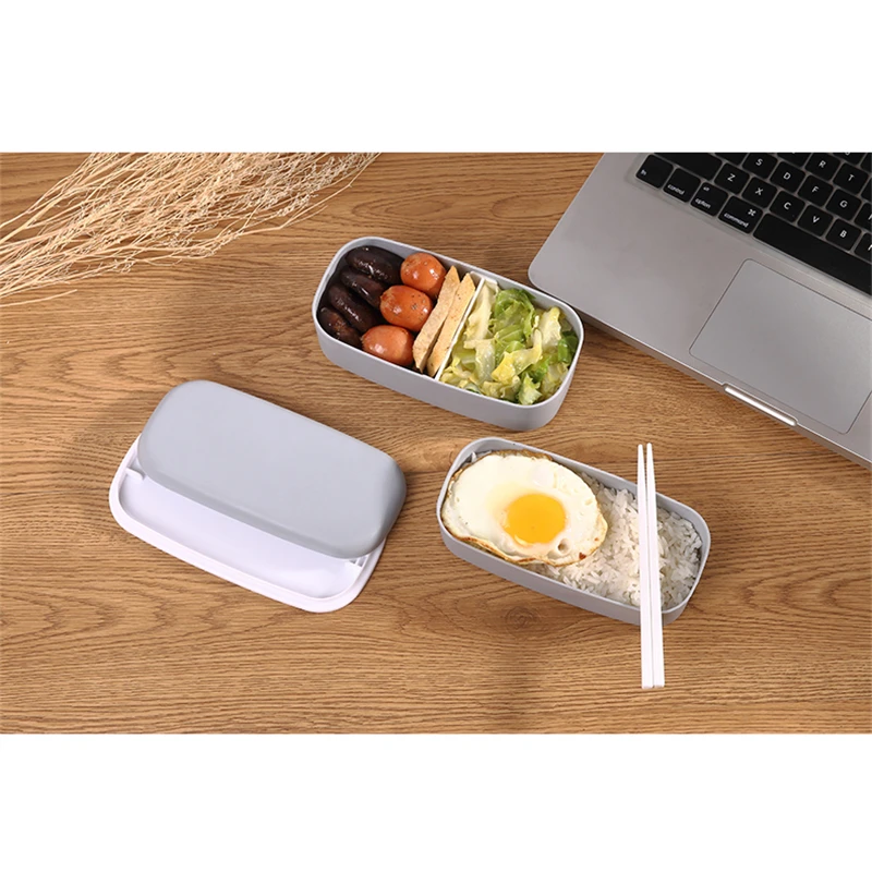 New Double-layer Bento Box Portable Leak-proof Food Storage Container Sealed Picnic School Office Lunch Box Microwavable