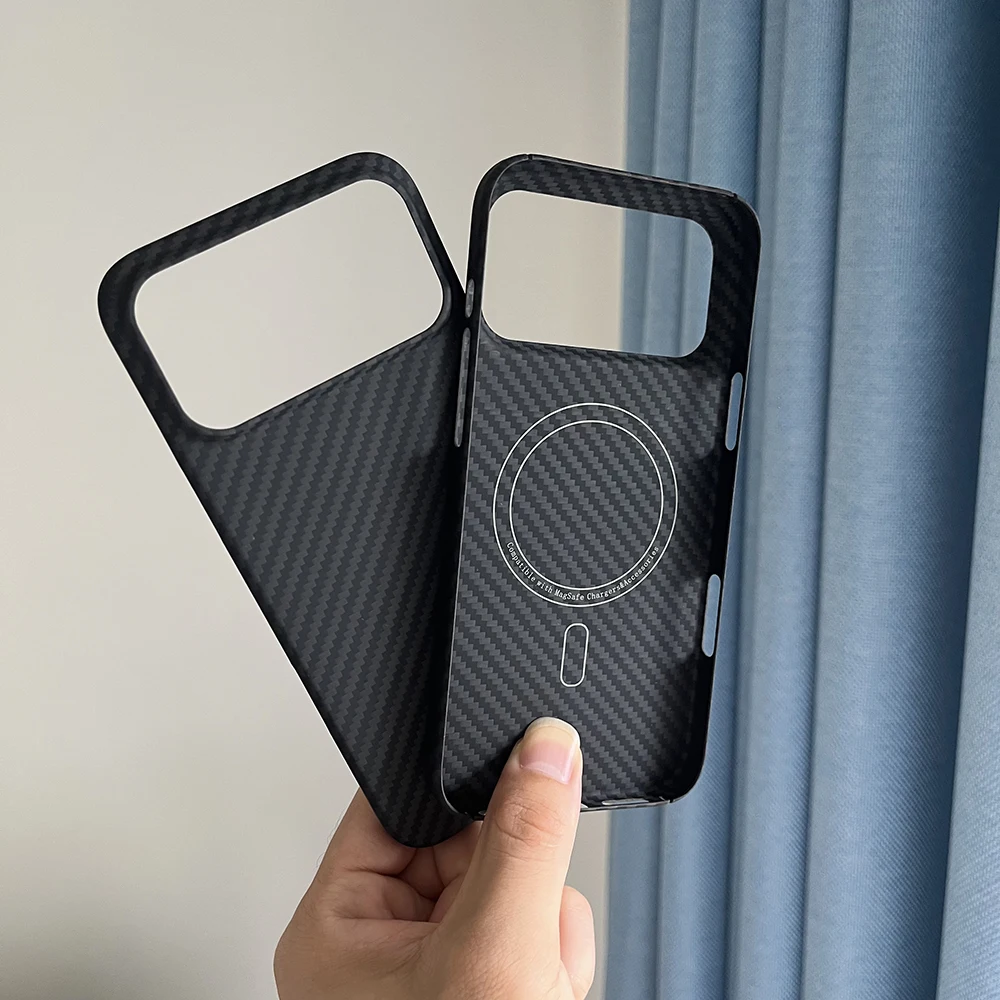 Really Carbon Fiber Case for IPhone 17/16 pro Max Phone Case Ultra Thin light Aramid Fiber for IPhone 17/16 Pro Carbon Cover