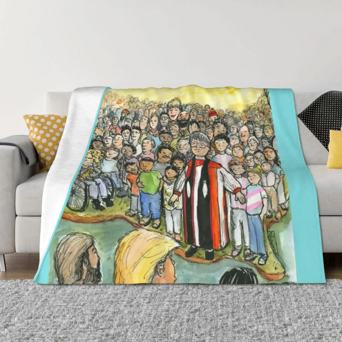 

The Gulf of Empathy Throw Blanket Baby for sofa Decorative Sofas Hairys Blankets