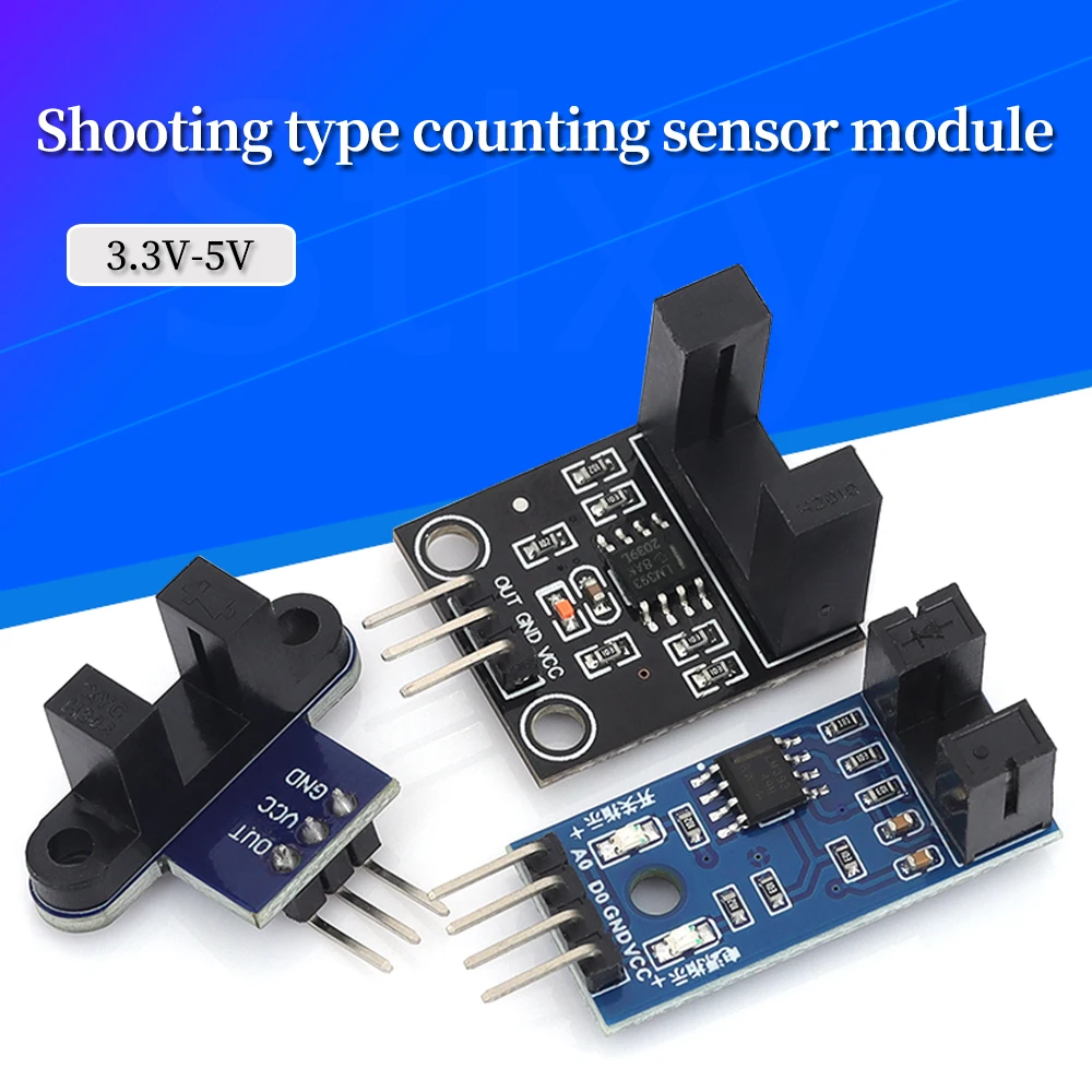 Slot Type IR Optocoupler Speed Sensor Module 3.3V-5V Counter Module 51 AVR PIC 3.3V-5V Diy Kit Optical Speed Measuring Module