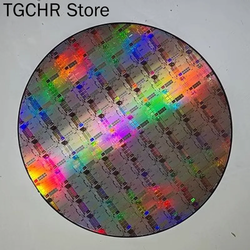 12 8 inch CPU Wafer Science and Technology Pendulum Piece Birthday Gift Photoetching Circuit Chip Semiconductor Silicon Wafer