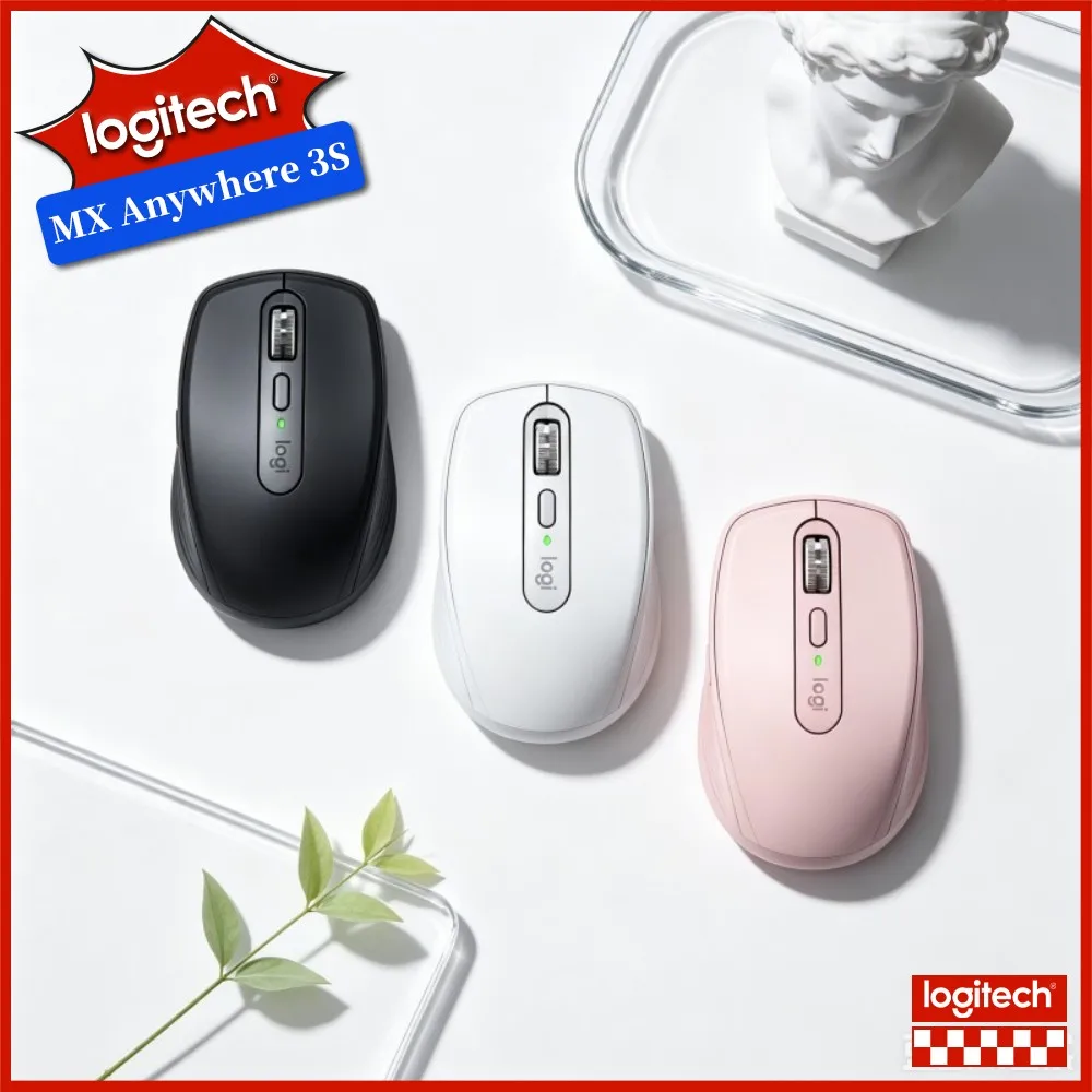 Top-Tier Logitech MX Anywhere 3S Mouse - 8000 DPI, Magspeed Hyper-Scroll, USB-C Fast Charge, Multi-OS Compatibility