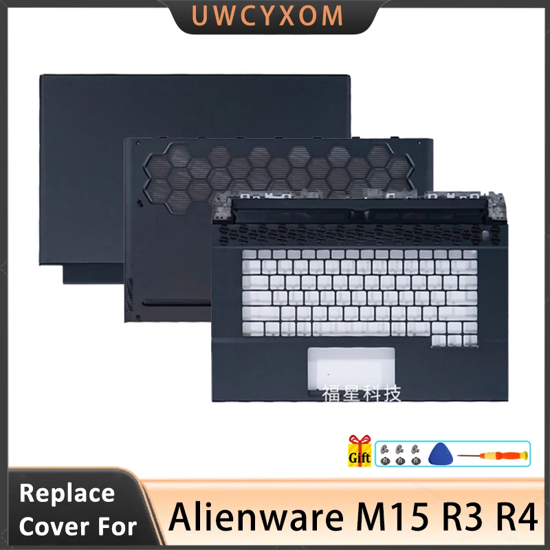 

98%New Cover For Alienware M15 R3 R4 LCD Back Cover/Palmrest/Bottom Case