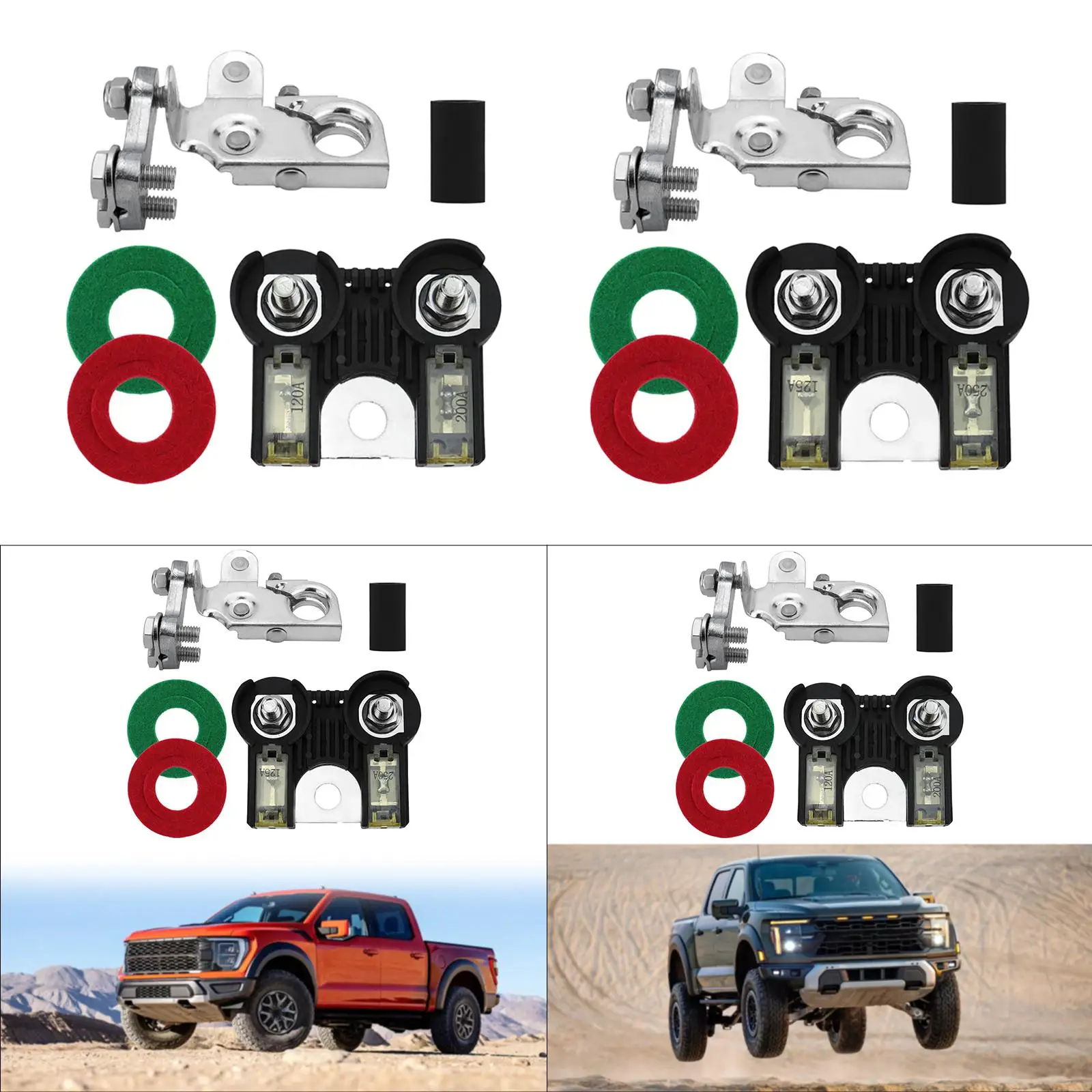 

Fuse Terminal Set 12V Battery Terminal Kit Sturdy Replacement Parts Accessories for Ford F 150 2011 2014