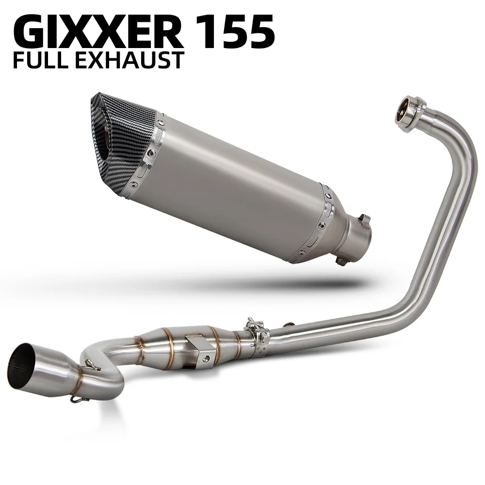 

Motobike escape muffler For Suzuki Gixxer 150/SF150 Gixxer 155/SF155 Motorcycle exhaust full system racing manifold accessories