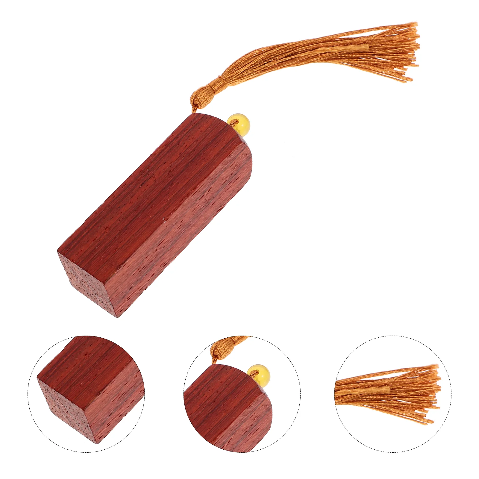 Blank Seal Chinese Wood Wooden Stamp Characters for Sealing Names Calligraphy Stamper Crafts