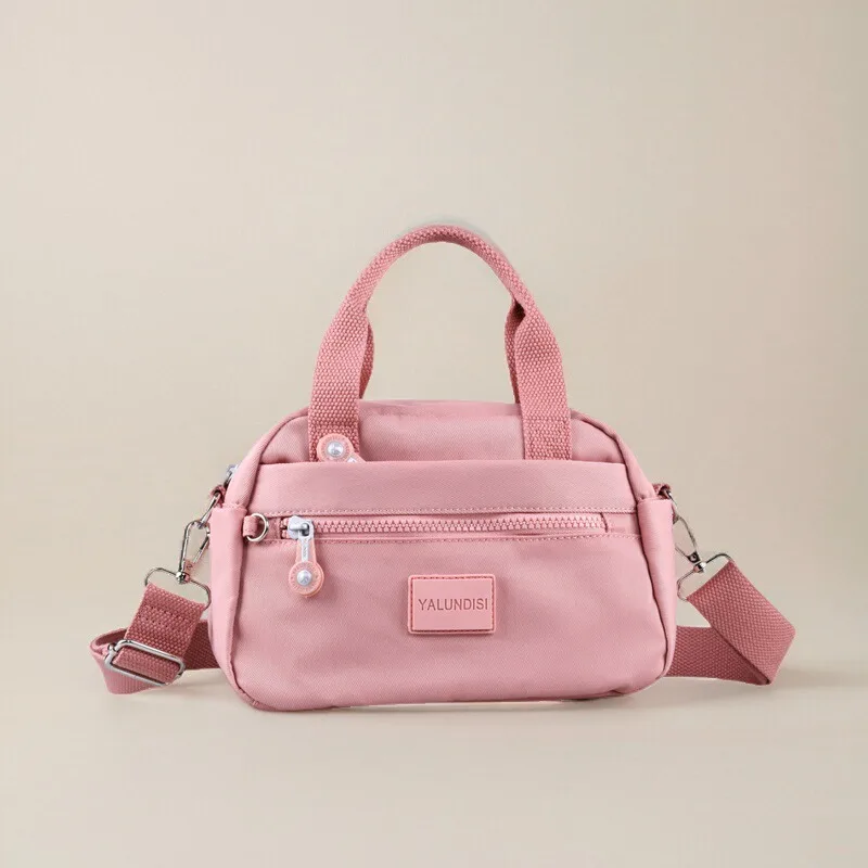 

Casual Ox Cloth Handbag Women's Lightweight Crossbody oulder Bag Waterproof Handheld Bag for Daily Use with Zipper