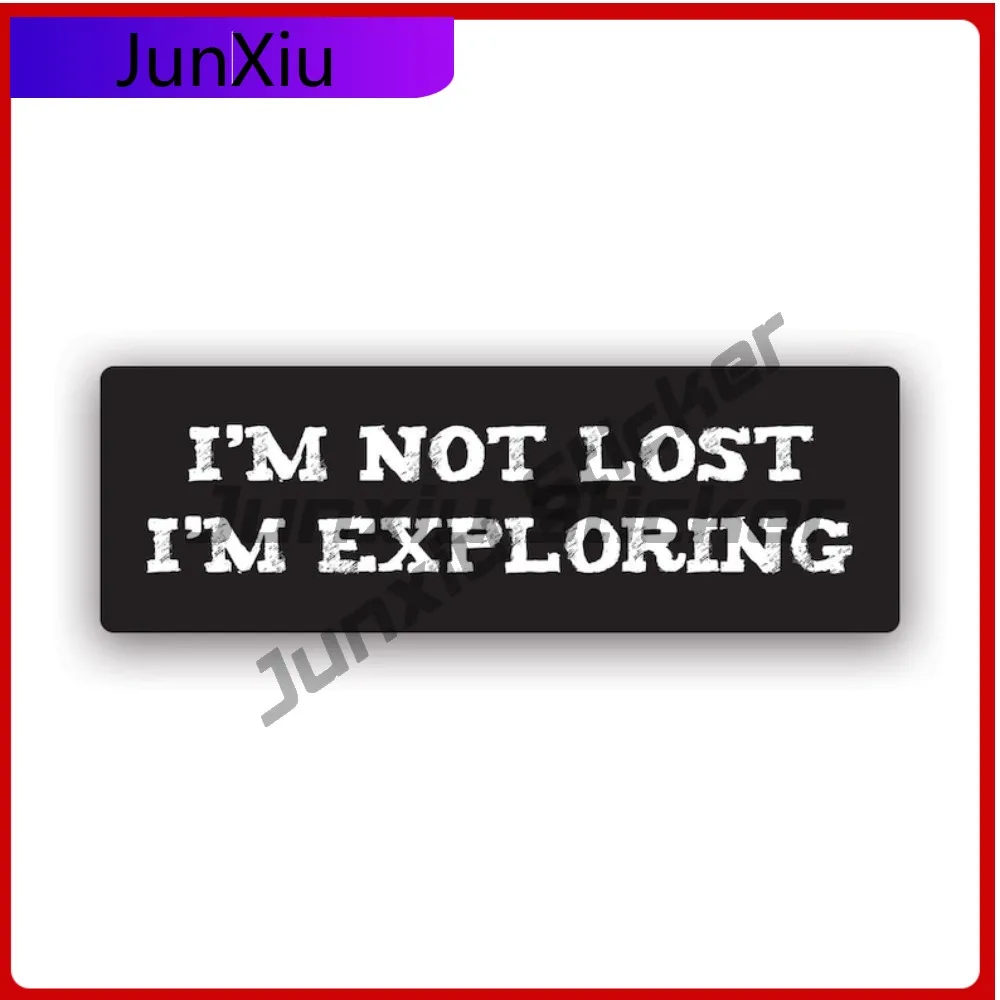 

I'M Not Lost Sun Resistant Waterproof Funny For Car Window Rear Windshield Truck Removable Easy Apply Decoration Laptop Vintage