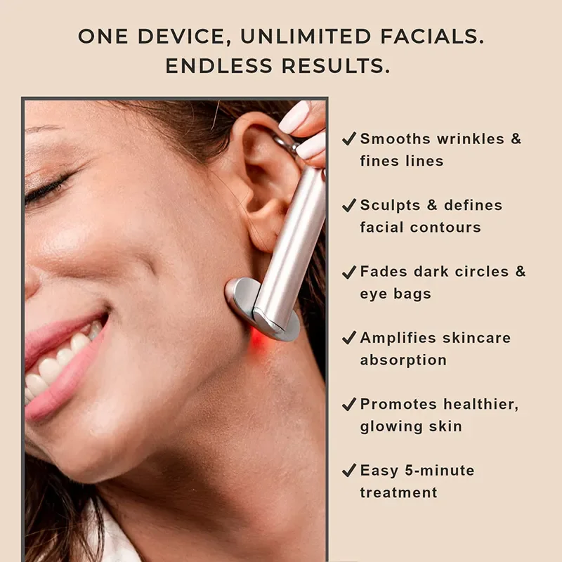 Schoonheidsapparaat voor meisjes Therapeutische warmte Vibrerende oogzorg Massage Oplaadbaar 360 graden draaibaar hoofd Gezicht Oog Huidverzorging Wand