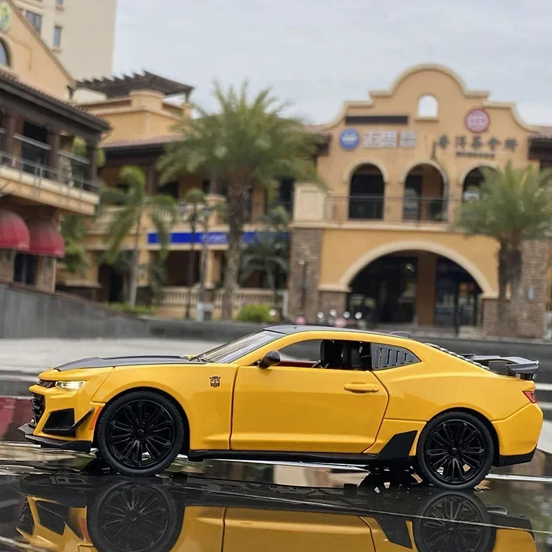 1:24 Chevrolet Camaro Pressofuso In Lega di Auto Sportiva Modello Giocattolo di Simulazione Veicolo Tirare Indietro Giocattoli Per Il Capretto ornamento regali