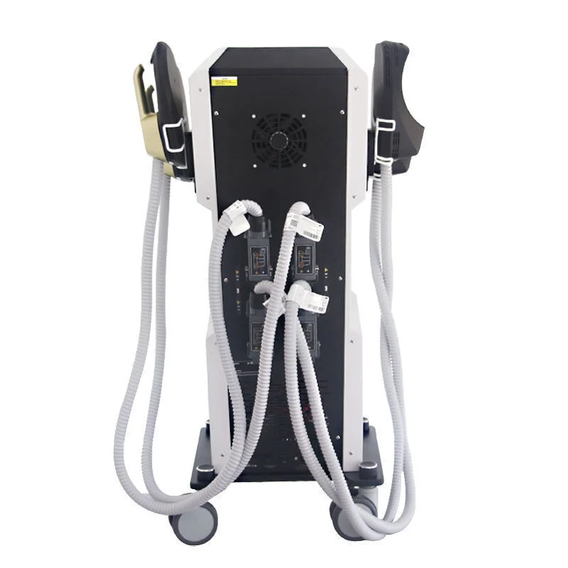 4 handles electric smart fitness abdominal trainer 14 tesla rf belly fat dissolving muscle stimulator machine