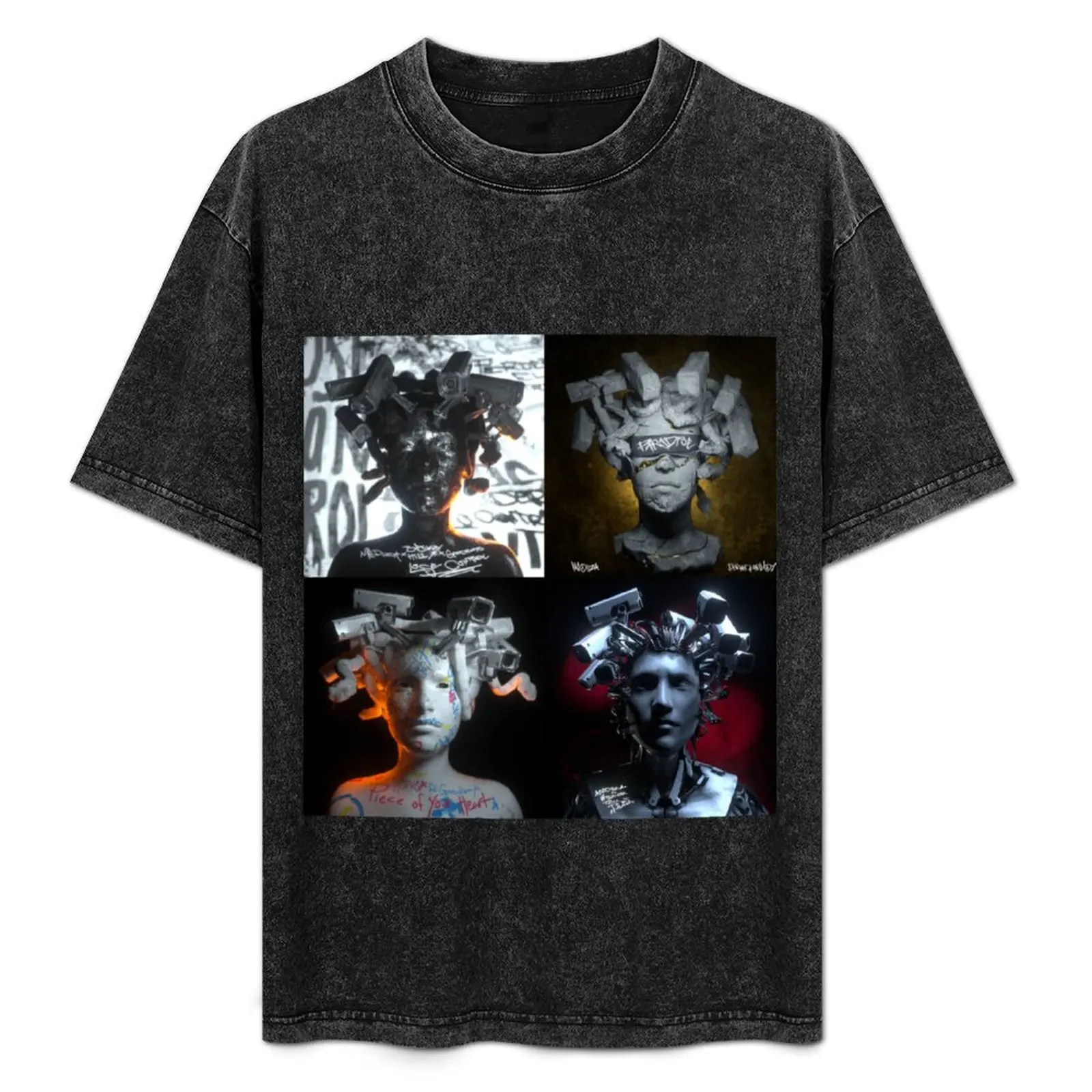 Camiseta Meduza Album Collage de secagem rápida para viagem