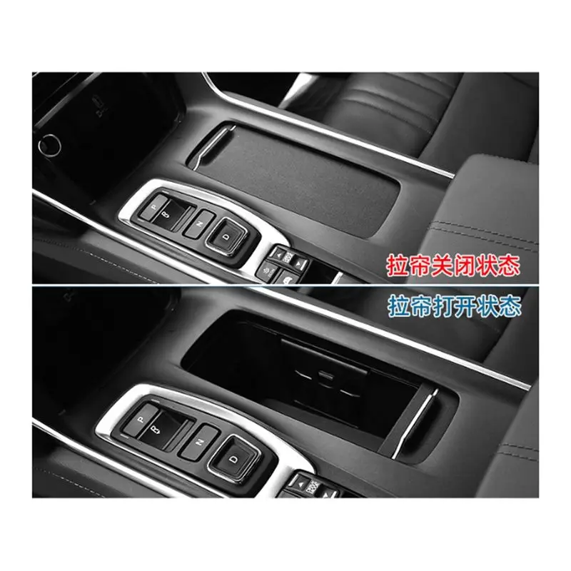 Car Center Console Armrest Box Roller Blinds Front Cup Holder Roller Curtain For Honda Insignia 2019-2022-A02G
