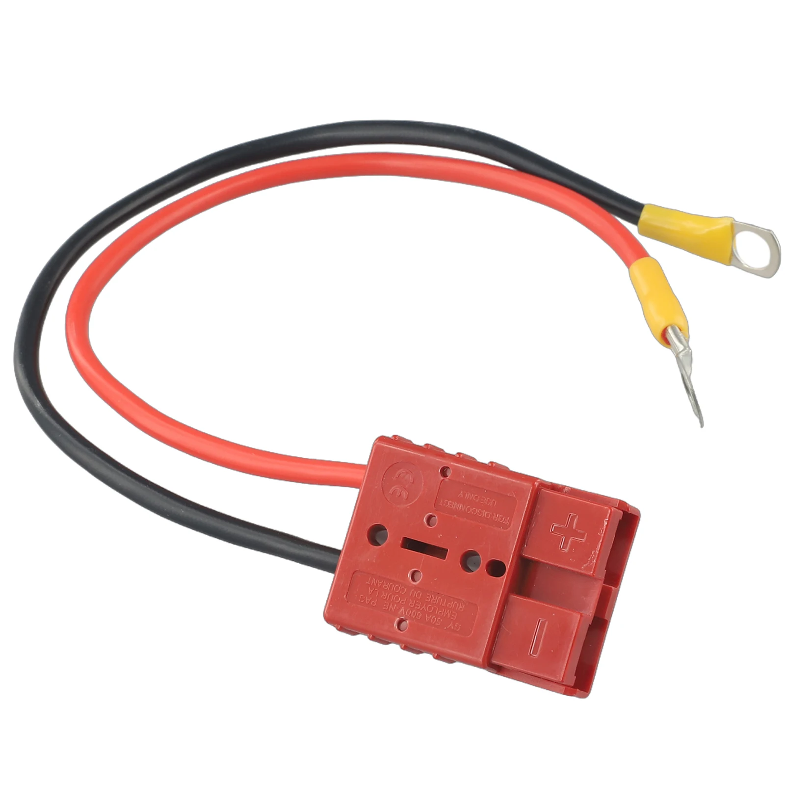 12AWG 50Amp DC Extension Cord with M8 Post Connector and Ring Terminal for Battery Boxes Industrial Power Applications