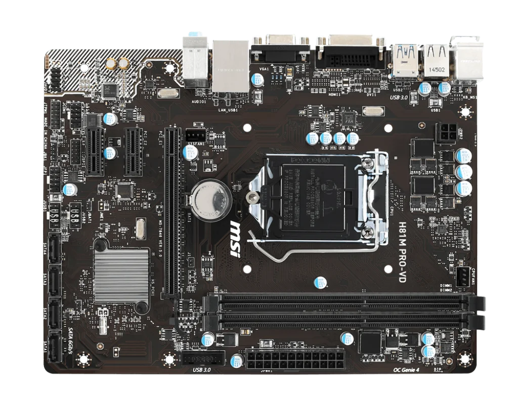 MSI H81M PRO-VD Motherboard LGA 1150 Intel H81 DDR3 16GB support 4790 4160 4690 4350 4460 4150 4670 4340 4770 cpu