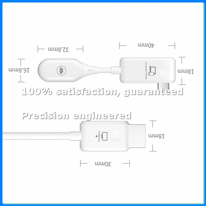 

CS7 Video Transmitter Receiver -Compatible USB Adapter Dongle 1080P Wireless Type-C Extender Projection Cable-A69M