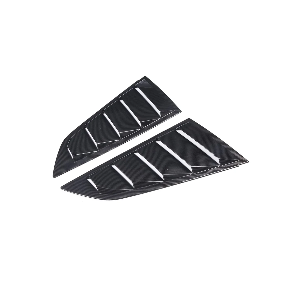 

Car Rear Side Window Louvers for Chevrolet Corvette C7 2014-2019 Triangular Window Glass Blinds (Matte Black)