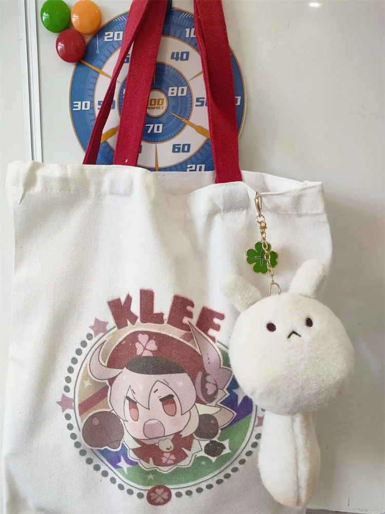 Genshin Impact Game Soft Butter Plushie Pendant, Klee Dodoco, Porte-clés Sac à dos, Porte-clés, Accessoires de cosplay, Cadeaux, 21cm