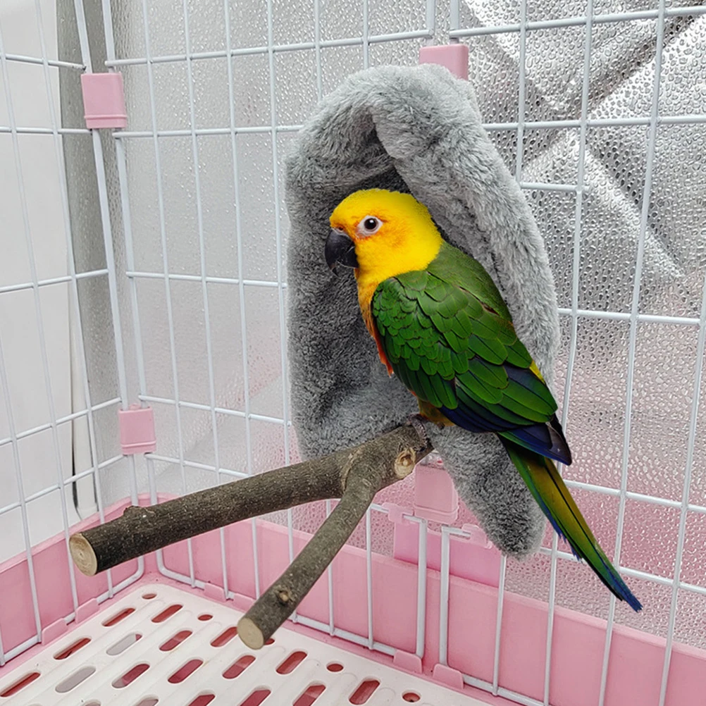 

2Pcs Winter Bird Blanket Warm Nest for Parrot Soft Sleeping Bed Cozy Cage Shelter Pet Accessories for Birds Parrot Blanket