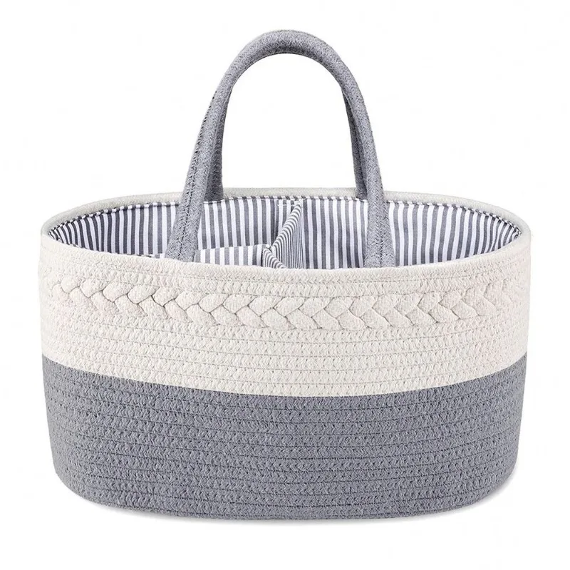 Multifunctional Travel Out Portable Mommy Bag Cotton Rope Diaper Bag Diaper Storage Bag Baby Diaper Storage Basket