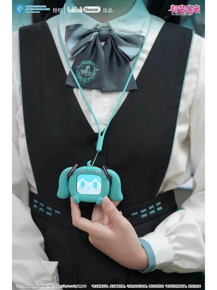 Bilibili Hatsune Miku CUBE FACE LCD Touch Screen Auricolari TWS Confezione regalo Display interattivo Regalo di compleanno Bluetooth