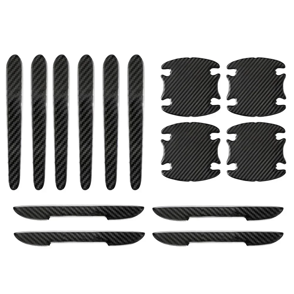

Car Carbon Fiber Stickers Rearview Mirror Protection Strip Door Handle Bowl Scratch Protector For Car Auto Accessories