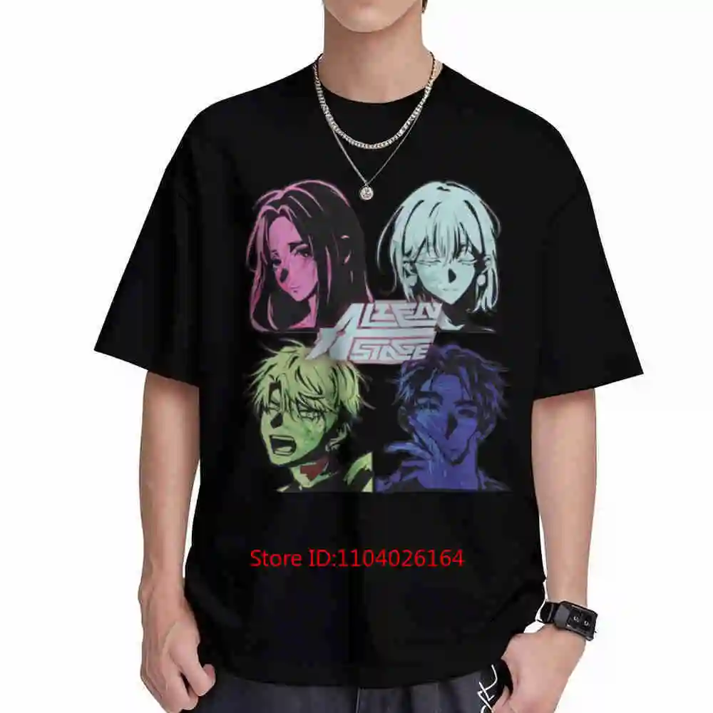2026 Alien Stage Sua Mizi Ivan Till Alnst Ivantill Mizisua Idol Anime Short Sleeve Tee 100% Cotton T-Shirt